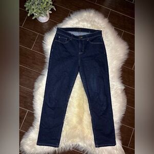 Ann Taylor “The Taper” dark washed denim jeans sz 4